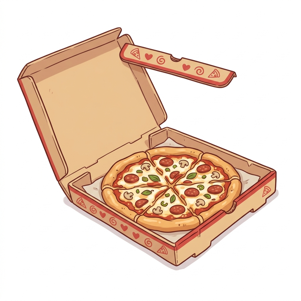 Game-inspired pizza box packaging
